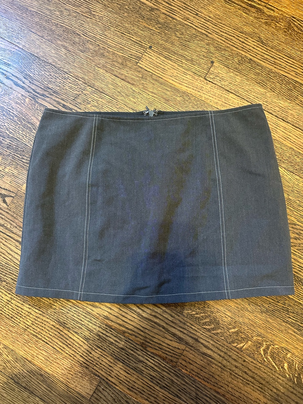 White Fox gray mini Skirt